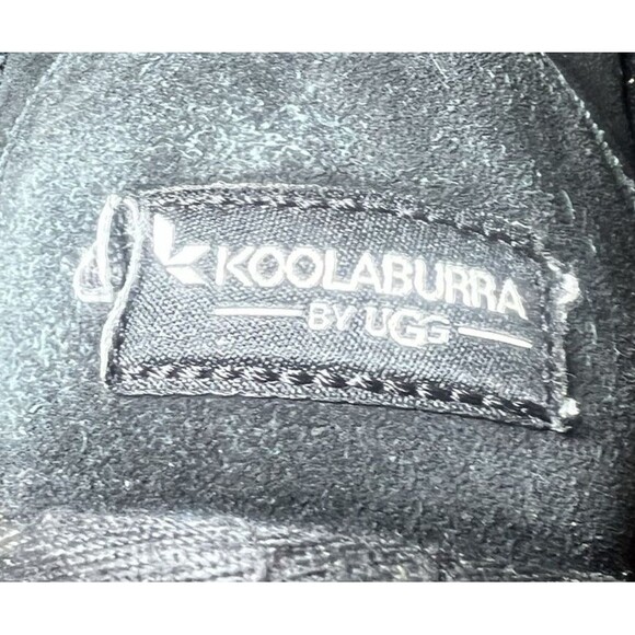 Koolaburra By UGG Victoria High Boots Girls Size 3 Black Bows Shearling Distress - Picture 13 of 16